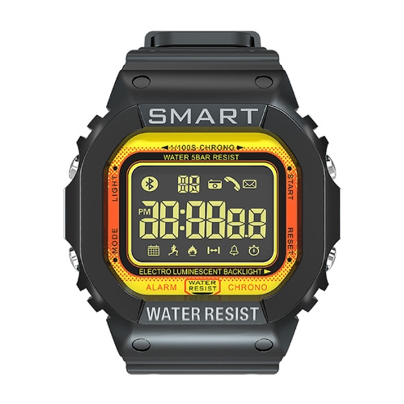 EX16T 1.21 inches LCD Screen Smart Watch 50m Waterproof, Support Pedometer / Call Reminder / Motion Monitoring / Remote Camera(Orange)