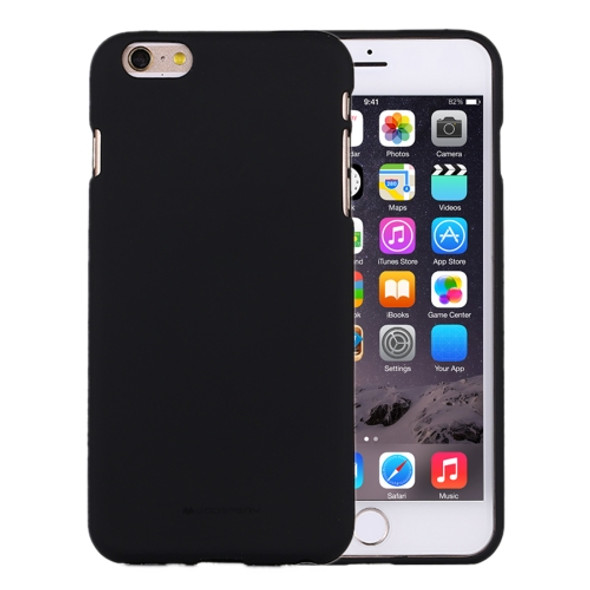 GOOSPERY SOFT FEELING for iPhone 6 & 6s Liquid State TPU Drop-proof Soft Protective Back Cover Case (Black)