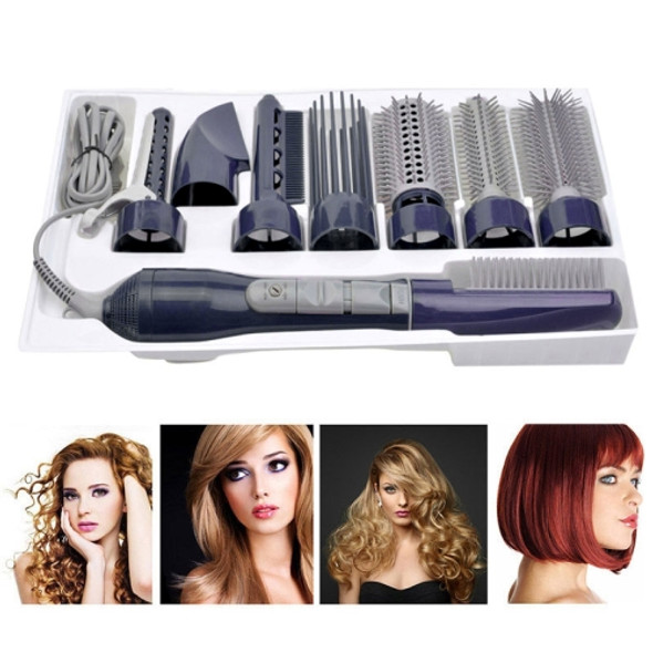 8 in 1 Professional Hair Dryer Hair Curler for Hotel Travel With Comb Powerful Hairdryer(Deep blue)