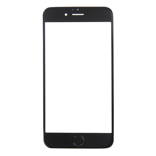 Front Screen Outer Glass Lens with Home Button for iPhone 6s(Black)