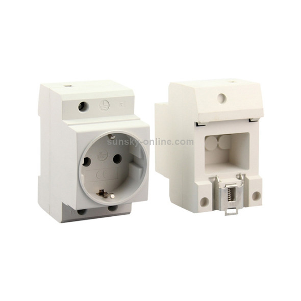 16A Modular Rail Type Socket Power Adapter, EU Plug