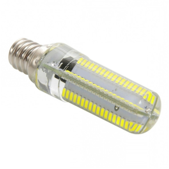 10 PCS E12 7W 152 LEDs 3014 SMD 600-700 LM Cold White Dimmable Silicone LED Corn Bulbs, AC 220V