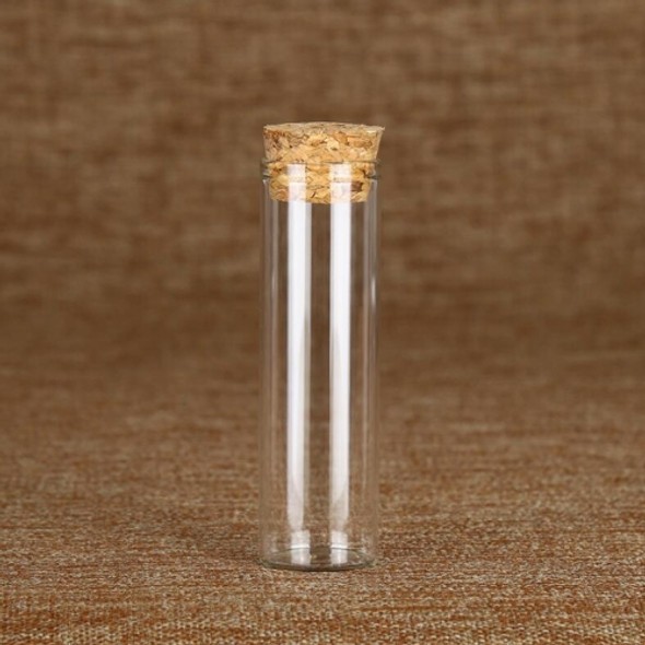 5 PCS Diameter 30mm Straight Cork Bottle High White Material Transparent Glass Small Bottle Multi-spec Reagent Bottle, Specification:30150mm-80ml(Transparent)