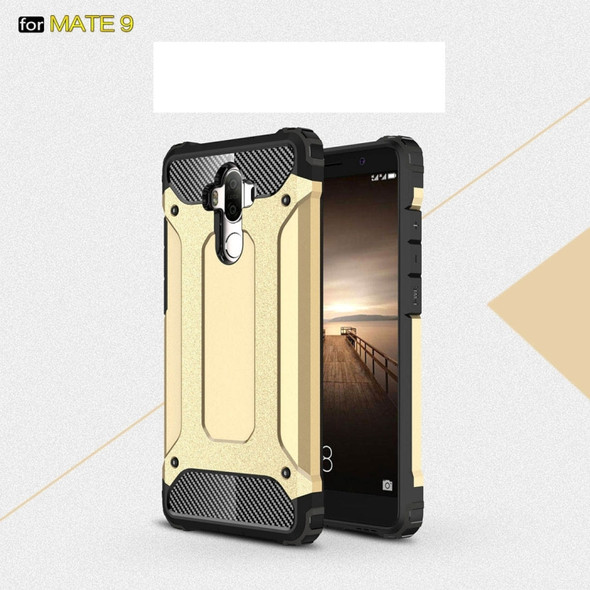 For Huawei  Mate 9 Rugged Armor TPU + PC Combination Case(Gold)