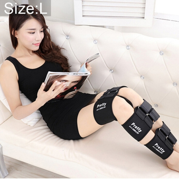 3 PCS/Set Leg Posture Corrector O/X-type Bowlegs Orthotic Bandage Straightening Belt Band, Size: L(Black)