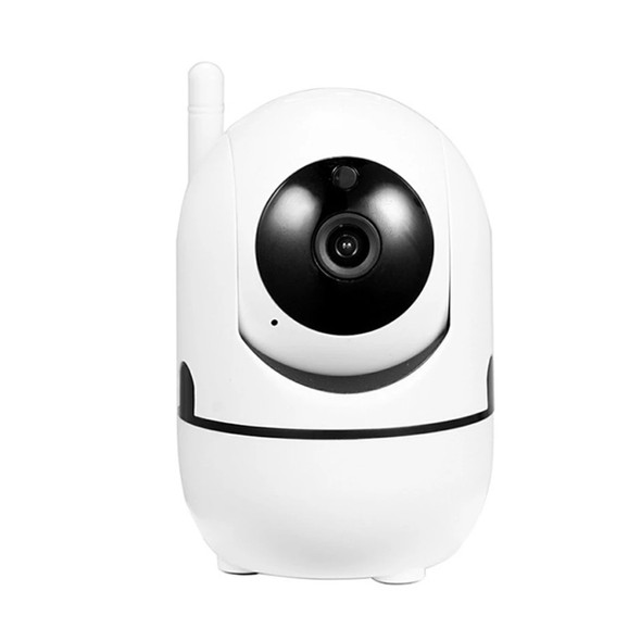 HD Cloud Wireless IP Camera Intelligent Auto Tracking Human Home Security Surveillance Network WiFi Camera, Plug Type:EU Plug(720P White)