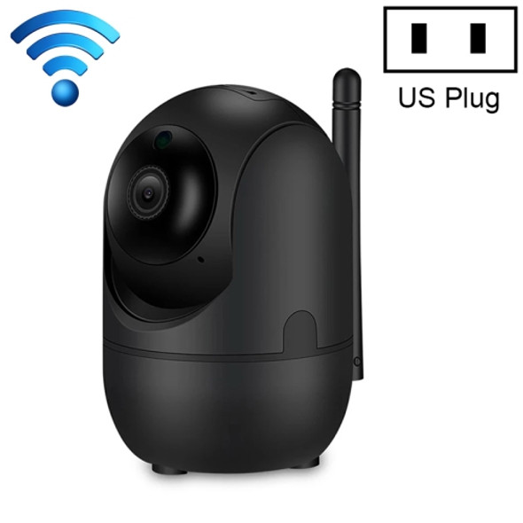 HD Cloud Wireless IP Camera Intelligent Auto Tracking Human Home Security Surveillance Network WiFi Camera, Plug Type:US Plug(1080P Black)