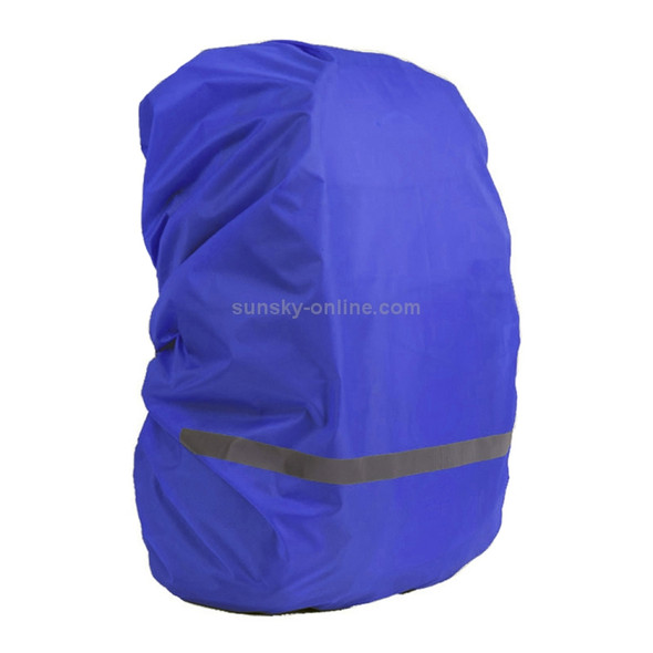 Reflective Light Waterproof Dustproof Backpack Rain Cover Portable Ultralight Shoulder Bag Protect Cover, Size:L(Blue)