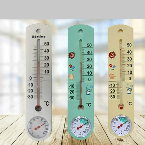 Indoor High-precision Induction Wall-mounted Thermometer and Hygrometer, Random Color Delivery