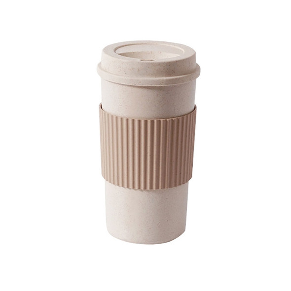 Portable Outdoor Picnic Travel Slip Insulation Insulated Straw Coffee Cup, Size:YW2629 350ml