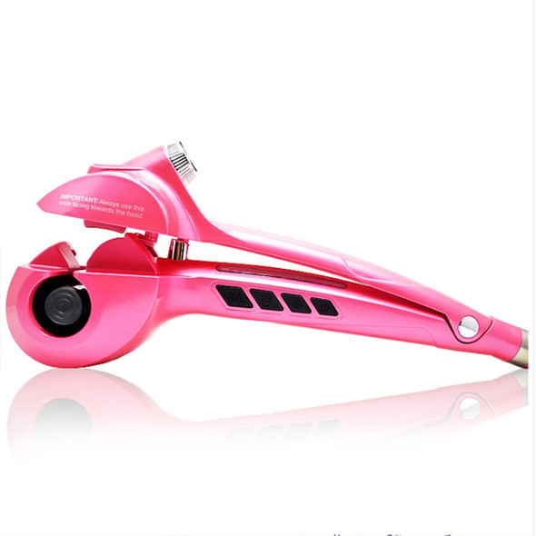 Spray Automatic Hair Curler Negative Ion Power Generation Splint, EU Plug (Pink)