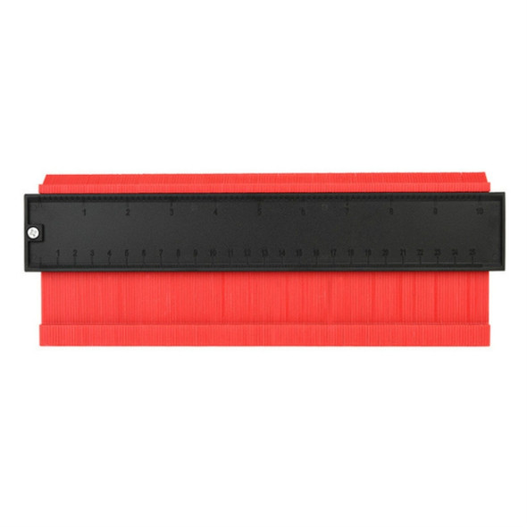 10 Inch Multifunctional Woodwork Irregular Contour Arc Gauge Tool(Red)