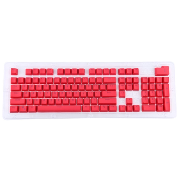 104 Keys Double Shot PBT Backlit Keycaps for Mechanical Keyboard (Red)