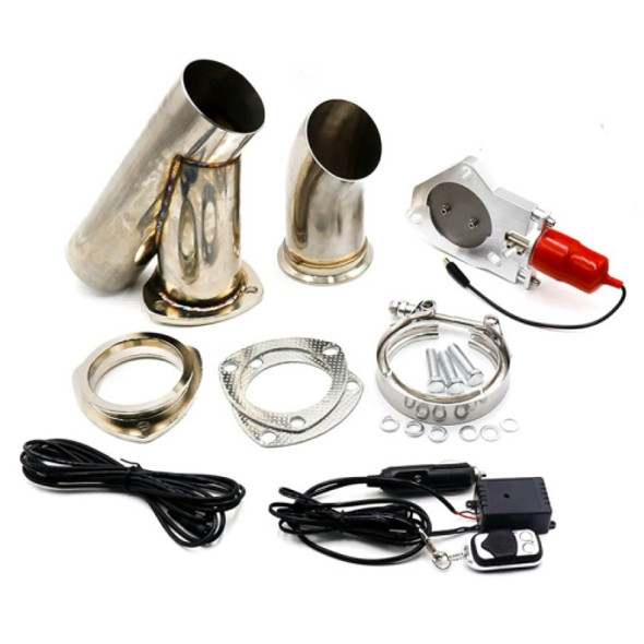 Stainless Steel Car Remote Control Electric Exhaust Valve Pipe Set, Size: 3 inch