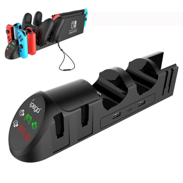 ipega PG-9187 For Switch Pro / Joy-Con Gaming Controller Grip Gamepad Charger(Black)