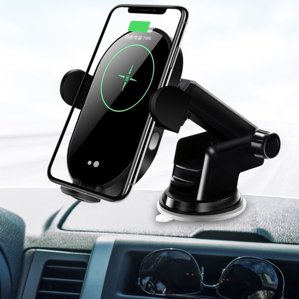 H5 Car Mobile Phone Wireless Charger Bracket Navigation Automatic Induction For Huawei Mobile Phone Charger, Model: Blue Light