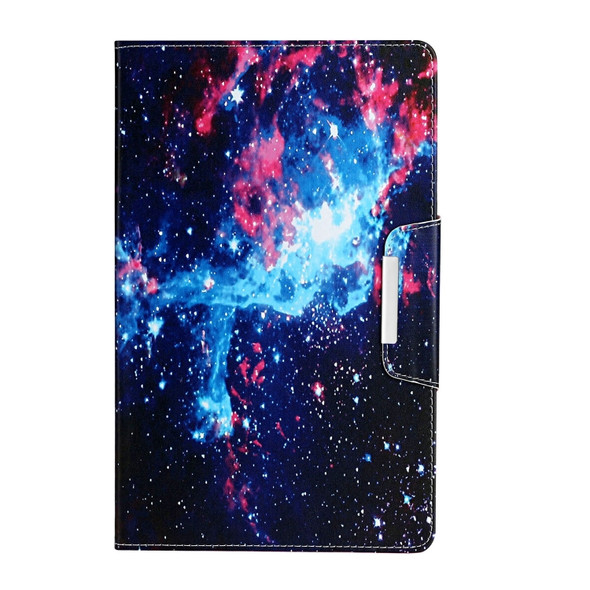 For Samsung Galaxy Tab E 9.6 / T560 Painted Pattern Horizontal Flip Leather Case with Holder(Starry Sky)