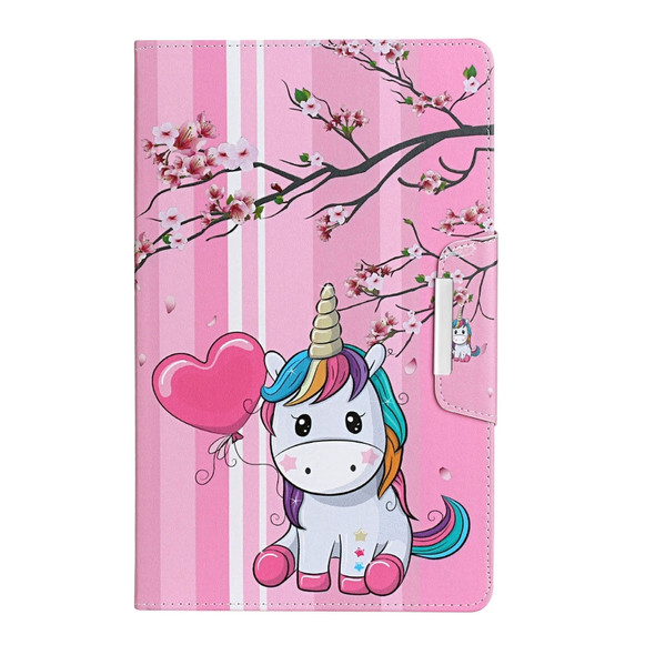 For Samsung Galaxy Tab A 9.7 / T550 Painted Pattern Horizontal Flip Leather Case with Holder(Sakura Unicorn)