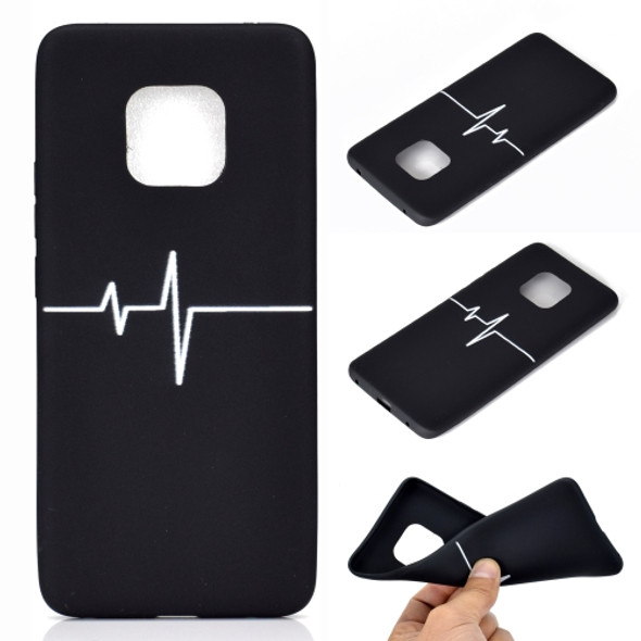 For Huawei Mate 20 Pro Shockproof Stick Figure Pattern Soft TPU Protective Case(Heart Rate)