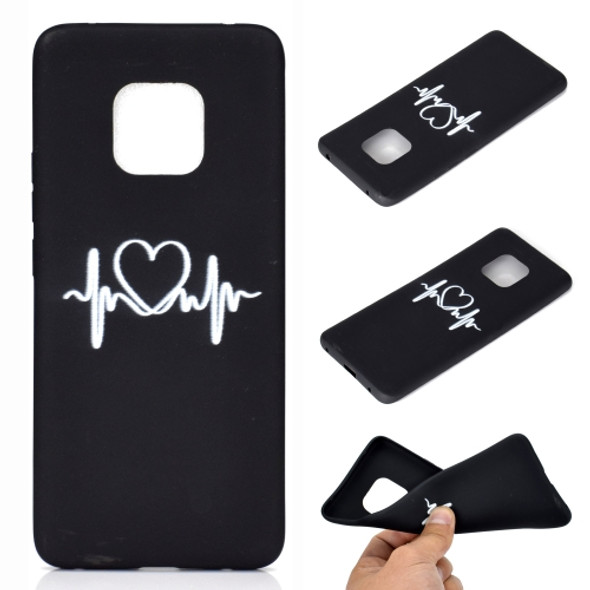 For Huawei Mate 20 Pro Shockproof Stick Figure Pattern Soft TPU Protective Case(Love)