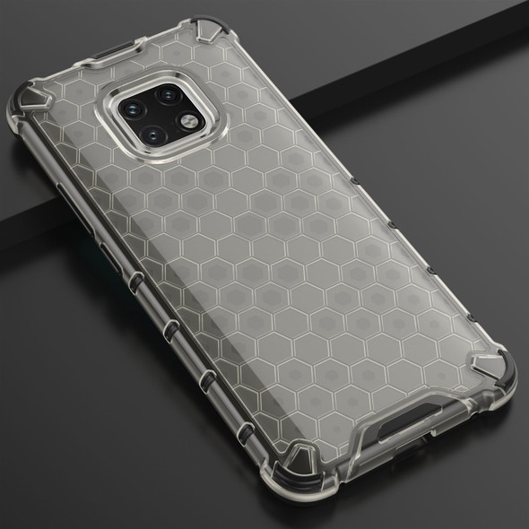 Shockproof Honeycomb PC + TPU Case for Huawei Mate 20 Pro (Black)