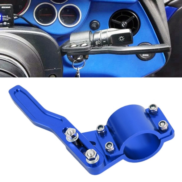 Car Signal Pole Steering Wheel Quick Dial Metal Rotating Rod Steering Signal Rod Extension (Blue)