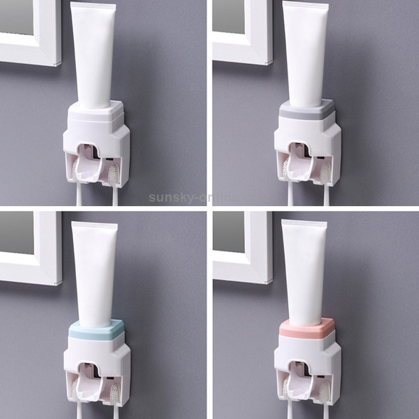 5 PCS Bathroom Wall-mounted Automatic Toothpaste Squeezing Artifact(Blue)