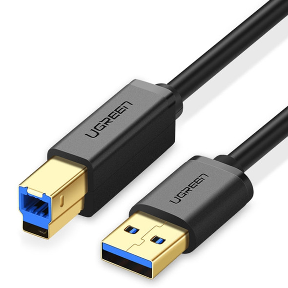 UGREEN USB 3.0 Type A Male to Type B Male Gold-plated Printer Cable Data Cable, For Canon, Epson, HP, Cable Length: 2m