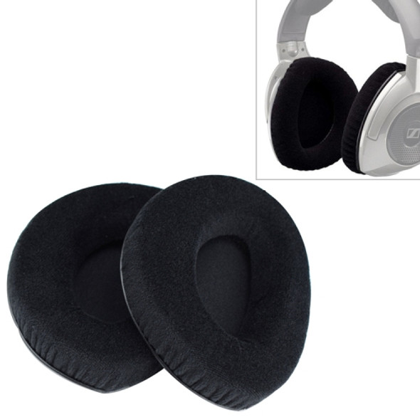 2 PCS For Sennheiser RS160 / RS170 / RS175 / RS180 / RS185 / RS195 Flannelette Earphone Cushion Cover Earmuffs Replacement Earpads without Buckle