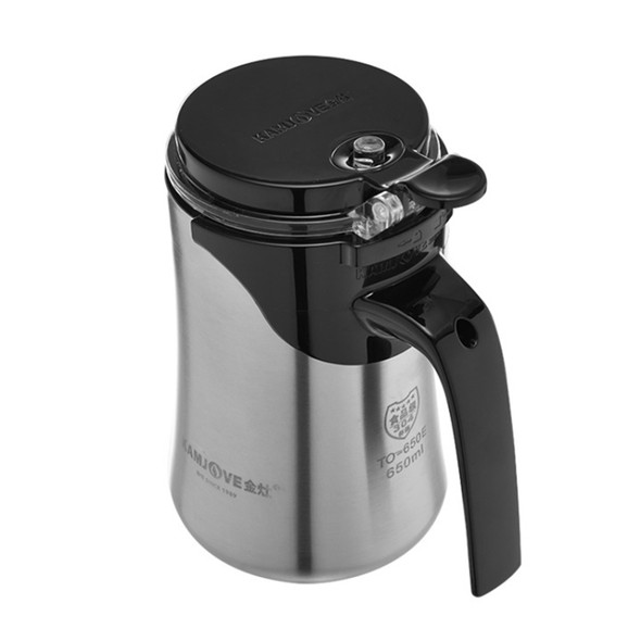 KAMJOVE 304 Stainless Steel Bubble Teapot Filter Tea Maker(TO-650)