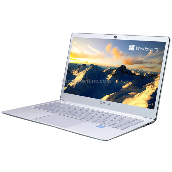 CENAVA P14 Ultrabook, 14 inch, 8GB+512GB, Windows 10 Intel Celeron J3455 Quad Core Up to 2.3GHz, Support TF Card & Bluetooth & Dual WiFi & Mini HDMI, US/EU Plug(Silver)