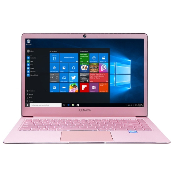 CENAVA P14 Ultrabook, 14 inch, 8GB+256GB, Windows 10 Intel Celeron J3455 Quad Core Up to 2.3GHz, Support TF Card & Bluetooth & Dual WiFi & Mini HDMI, US/EU Plug(Rose Gold)