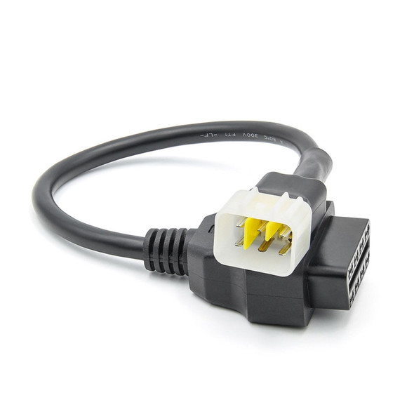 Motorcycle OBD Female to 6PIN Connector Cable for DELPHI