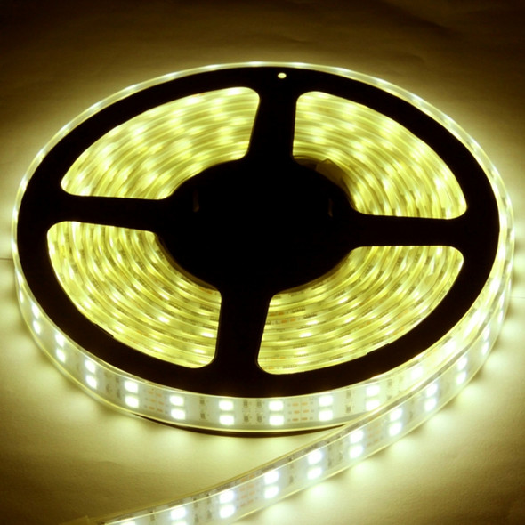 Casing Waterproof  Rope Light, Length: 5m, Dual Row Warm White Light 5050 SMD LED, 120 LED/m