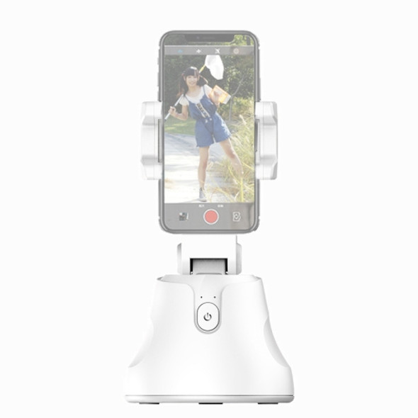 Apai Genie 360 Degree Rotation Panoramic Head Bluetooth Auto Face Tracking Object Tracking Holder with Phone Clamp for Smartphones, GoPro, DSLR Cameras(White)