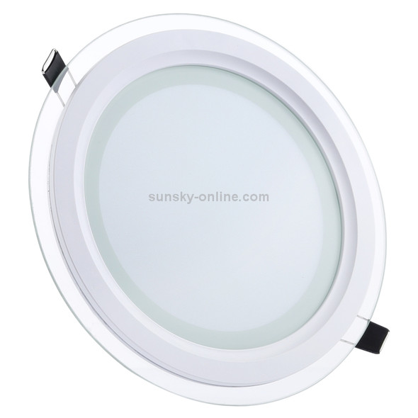 18W 20cm Round Glass Panel Light Lamp with LED Driver, Luminous Flux: 1480LM,  AC 85-265V, Cutout Size: 16.5cm