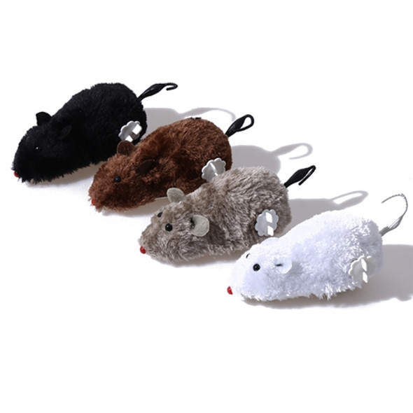 Simulation Mouse Clockwork Plush Animal Educational Toys, Random Color Delivery