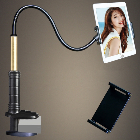 Aluminum-magnesium Alloy Free-Rotating Lazy Bracket Universal Mobile Phones Tablet PC Stand, Suitable for 4-12.9 inch Mobile Phones / Tablet PC, Length: 1.2m(Black Gold)