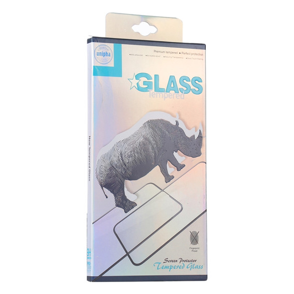 50 PCS Rhino Pattern Paper Outer + Plastic Inner Packaging Box for Tempered Glass Screen Protector