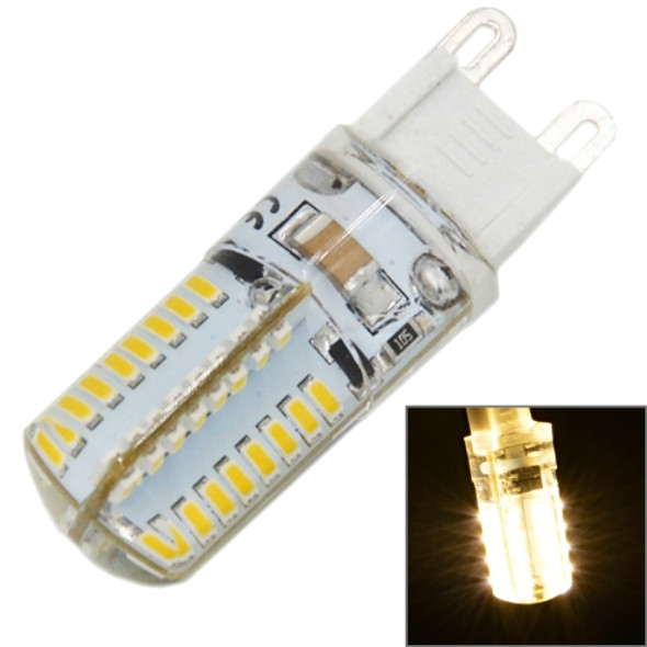 G9 4W 210LM  64 LED SMD 3014 Silicone Corn Light Bulb, AC 110V (Warm White)