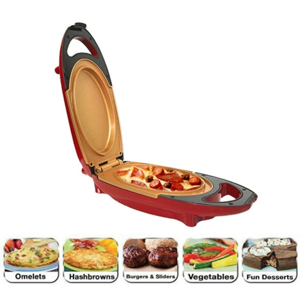 Double-Coated Smokeless Non-stick 5 Minute Chef Electric Cooker Barbecue Pan Pizza Pot US Plug