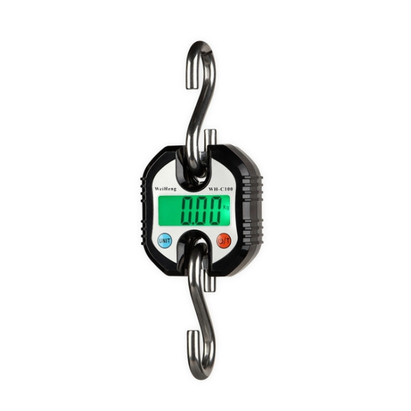 150kg Mini Portable Heavy Duty Electronic Digital Stainless Steel Hook Scale, Random Color Delivery