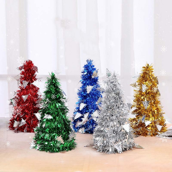 6 PCS Mini Desktop Christmas Tree Hotel Shopping Mall Christmas Decoration, Style:With Small Tree(Green)