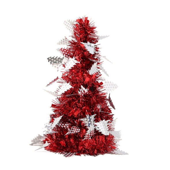 6 PCS Mini Desktop Christmas Tree Hotel Shopping Mall Christmas Decoration, Style:With Small Tree(Red)