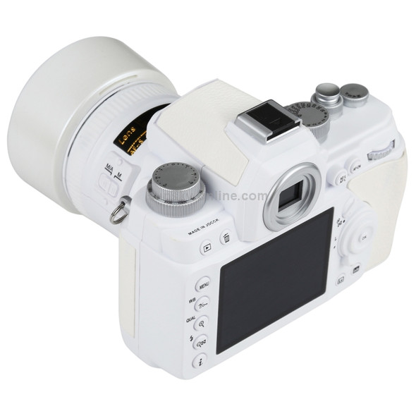 Non-Working Fake Dummy DSLR Camera Model DF Model Room Props Ornaments Display Photo Studio Camera Model Props, Color:White(With Hood)