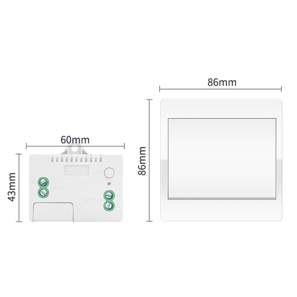 436W Wireless WiFi Smart Self-power Switch, 1 Output