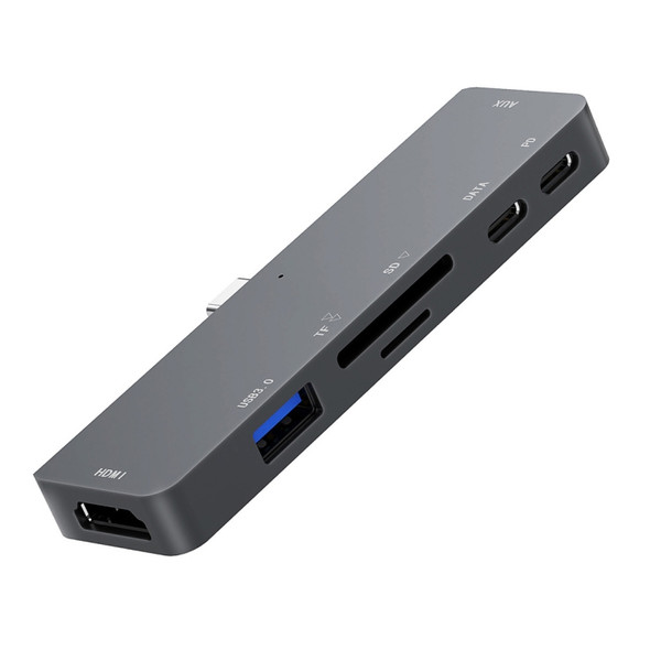 UC300 7 in 1 Multifunctional USB / Type-C to HDMI USB 3.0 HUB Adapter