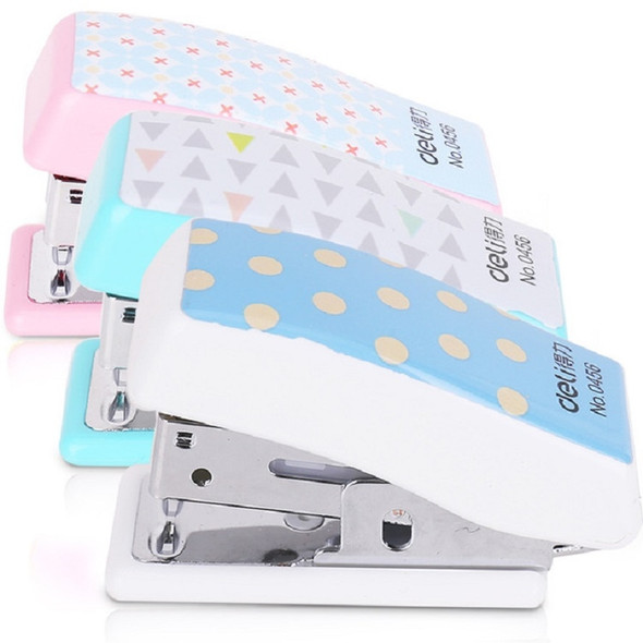 4 PCS Deli 0456 Stapler Set Cute Cartoon Stapler Mini Small Stapler Random Colors