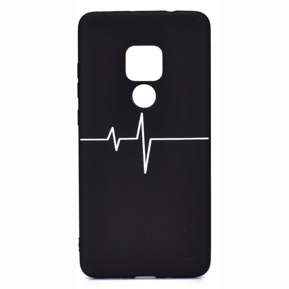 For Huawei Mate 20 Shockproof Stick Figure Pattern Soft TPU Protective Case(Heart Rate)