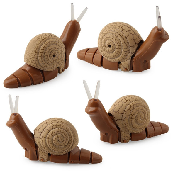 7701 Children Electric Infrared Remote Control Snail Simulation Tricky Pet(Brown)